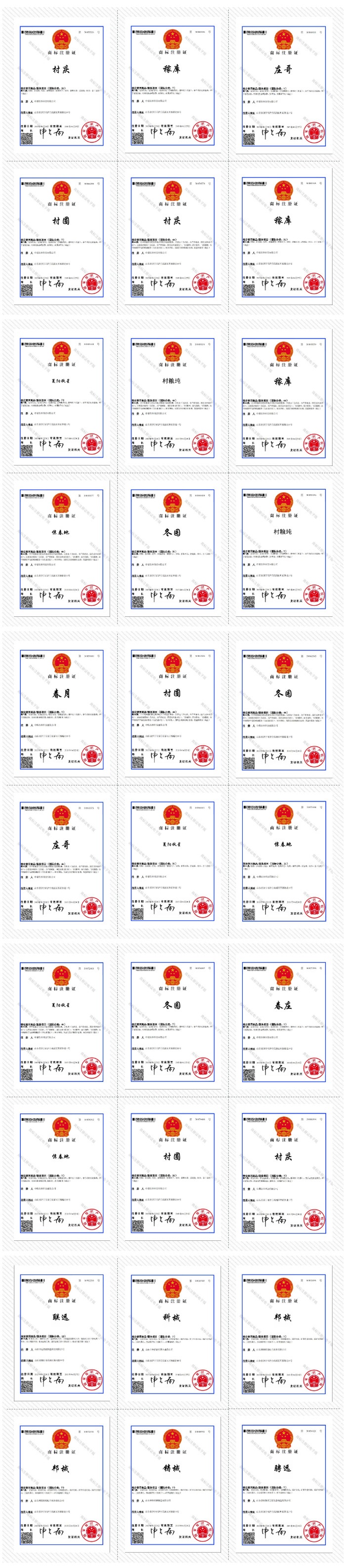 Поздравляем China Coal Group С Получением 30 Национальных Сертификатов Регистрации Товарных Знаков